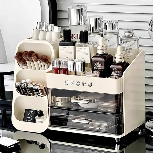 Makeup Organizer with Drawers Large Cosmetic Skincare Jewelry Perfume Storage Box for Home Countertop Vanity Bathroom Bedroom